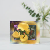 Kommen Sie als Gold Postkarte (Stehend Vorderseite)