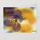 Kommen Sie als Gold Postkarte (Rückseite)