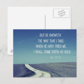 Kommen Sie als Zitat zur Gold Bible Verse vorbei Postkarte (Vorne/Hinten)