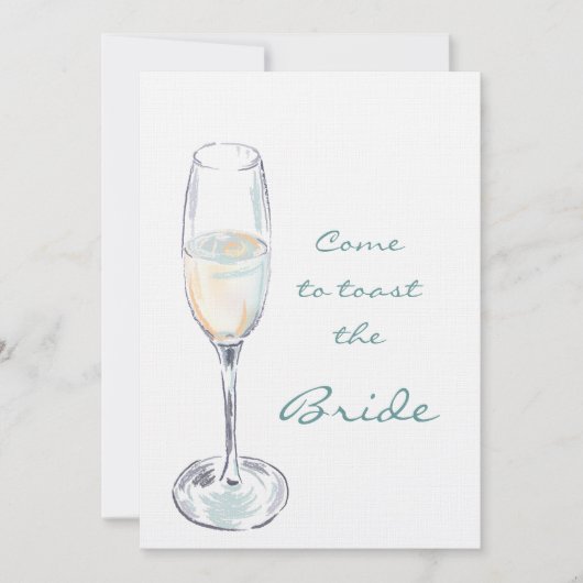 Kommen Sie auf die Braut Einladung (Vorderseite)