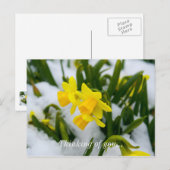 Kommen Sie auf die Frühlingszeit und denken Sie an Postkarte (Vorne/Hinten)