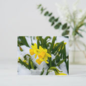 Kommen Sie auf die Frühlingszeit und denken Sie an Postkarte (Stehend Vorderseite)