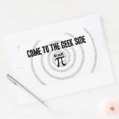 Kommen Sie auf die griechische Seite für die Pi-De Rechteckiger Aufkleber (Umschlag)