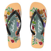 Kommen Sie auf die sommerlich unanständigen Aufkle Badesandalen (Fußbett)