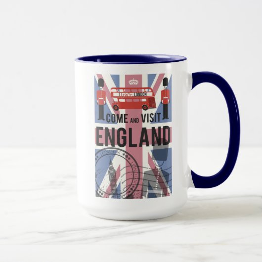 Kommen Sie England besichtigen Tasse (Rechts)