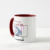 Kommen Sie für ein Quick-Byte (Bite) Computer Nerd Tasse (Vorderseite Links)