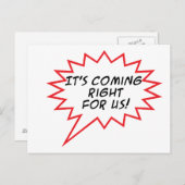 Kommen Sie genau zu uns! Postkarte (Vorne/Hinten)