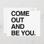 KOMMEN SIE HERAUS UND SEIN SIE POSTKARTE (Vorne/Hinten)