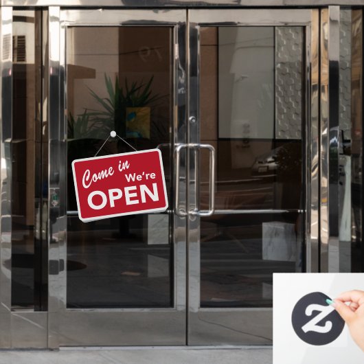 Kommen Sie in den Open Business Shop Fensteraufkleber (Büro Tür)