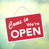 Kommen Sie in den Open Business Shop Fensteraufkleber (Blatt 3)