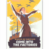 Kommen Sie in die Fabriken Aufkleber (Vorderseite)