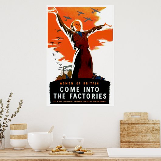 Kommen Sie in die Fabriken Poster (Küche)