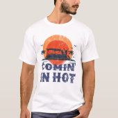 Kommen Sie in Hot Pontoon Boat Funny Bootfahren T-Shirt (Vorderseite)