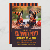Kommen Sie in unser Halloween-Party Foto Einladung (Vorne/Hinten)
