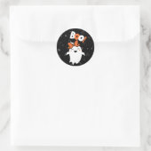 Kommen Sie ins Halloween Runder Aufkleber (Tasche)