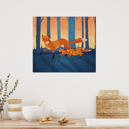 Kommen Sie jetzt mit Kindern Poster (Küche)