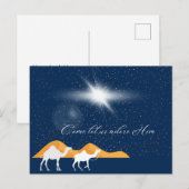 Kommen Sie Lass uns Adore Ihm Postkarte (Vorne/Hinten)