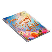 Kommen Sie Lass uns Singen für das Lord Notebook Notizblock (Rechte Seite)