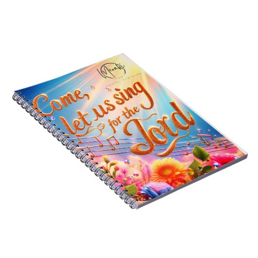 Kommen Sie Lass uns Singen für das Lord Notebook Notizblock (Rechte Seite)