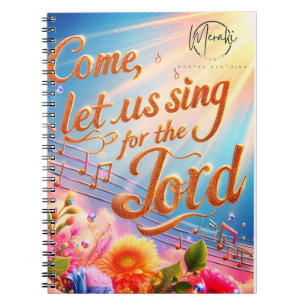 Kommen Sie Lass uns Singen für das Lord Notebook Notizblock