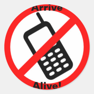 Kommen Sie lebendig an! Großer runder Aufkleber