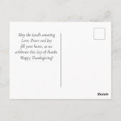 Kommen Sie mit der Erntedank Bibel in seine Gegenw Postkarte (Rückseite)