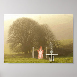 Kommen Sie mit der Göttin in den Bäumen Poster