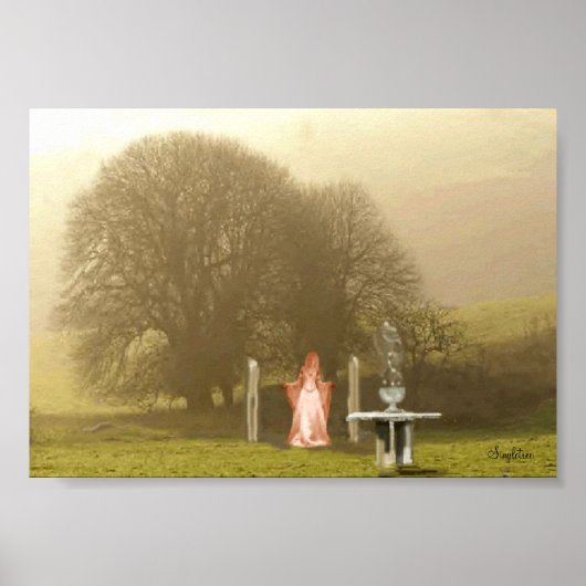 Kommen Sie mit der Göttin in den Bäumen Poster (Vorne)