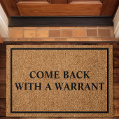 Kommen Sie mit einem benutzerdefinierten Warnhinwe Fußmatte