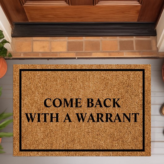 Kommen Sie mit einem benutzerdefinierten Warnhinwe Fußmatte