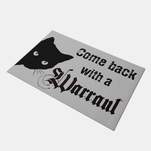 Kommen Sie mit einer Türmatte zurück (Schrägansicht)