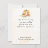 Kommen Sie mit Erntedank Flat in seine Gegenwart Karte (Rückseite)