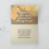 Kommen Sie mit Erntedank in seine Gegenwart, Psalm Karte (Innenseite)