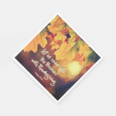 Kommen Sie mit Erntedank Psalm 95 in seine Gegenwa Serviette (Ecke)