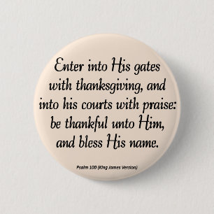 Kommen Sie mit Erntedank-u. Segen-Psalm 100 herein Button