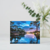 Kommen Sie mit Me Serene Lake Postcard weg Postkarte (Stehend Vorderseite)