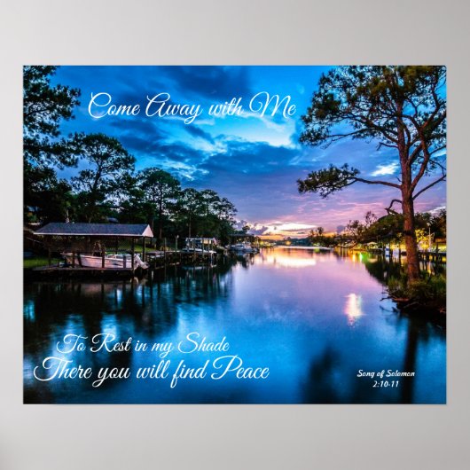 Kommen Sie mit mir Serene Lake Poster weg  (Vorne)