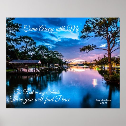Kommen Sie mit mir Serene Lake Poster weg (Vorne)