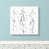 Kommen Sie mit mir spazieren Leinwanddruck (Insitu (Holzboden))