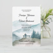 Kommen Sie mit uns in die Berge Einladung (Stehend Vorderseite)