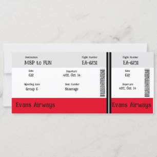 Kommen Sie mit uns in die Luft Einladung