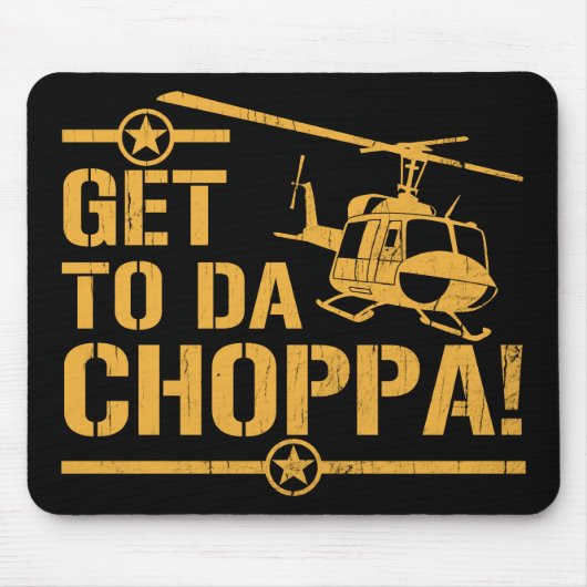 Kommen Sie nach DA Vintager Choppa Mousepad (Vorne)