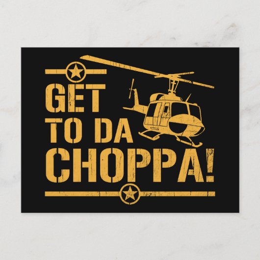 Kommen Sie nach DA Vintager Choppa Postkarte (Vorderseite)