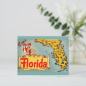 Kommen Sie nach Florida Postkarte (Stehend Vorderseite)