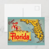 Kommen Sie nach Florida Postkarte (Vorne/Hinten)