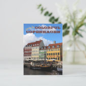 KOMMEN SIE NACH Kopenhagen Dänemark Postkarte (Stehend Vorderseite)