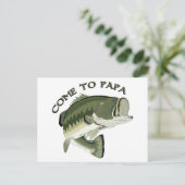 Kommen Sie nach Papa Postkarte (Stehend Vorderseite)