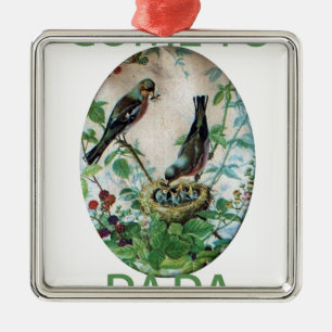 Kommen Sie nach Papa Silbernes Ornament
