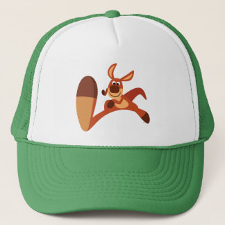 "Kommen Sie!" Niedlicher Cartoon Kangaroo Hat Truckerkappe