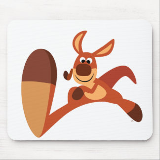 "Kommen Sie!" Niedlicher Cartoon Kangaroo Mousepad